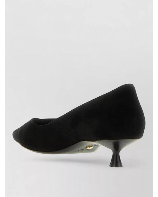 Stuart Weitzman Black Pumps Kitten Heel Pointed Toe Design