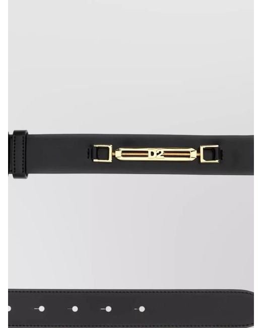 DSquared² White Leather Belt