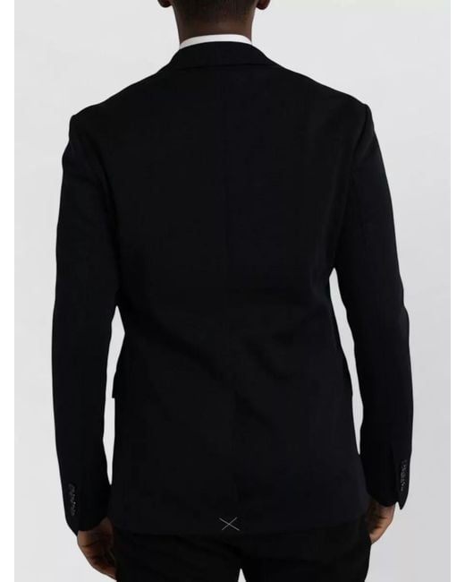 Dolce & Gabbana Blue Wool Single Breasted Blazer Jacket for men