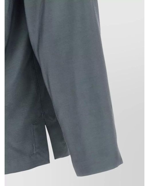 KENZO Blue Belted Blazer Jacket Long Sleeves Wrap for men