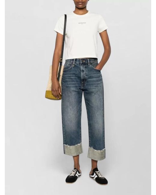 Maison Kitsuné White Embroidered Logo Cotton T-Shirt