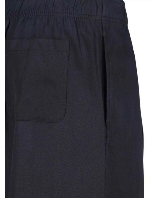 Our Legacy Blue Straight Wide-Leg Trousers