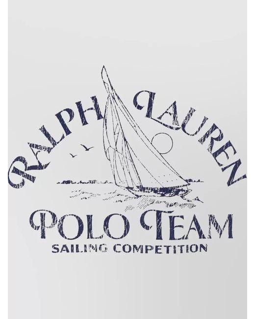 Polo Ralph Lauren Gray Graphic Short Sleeve Crew Neck Shirt for men