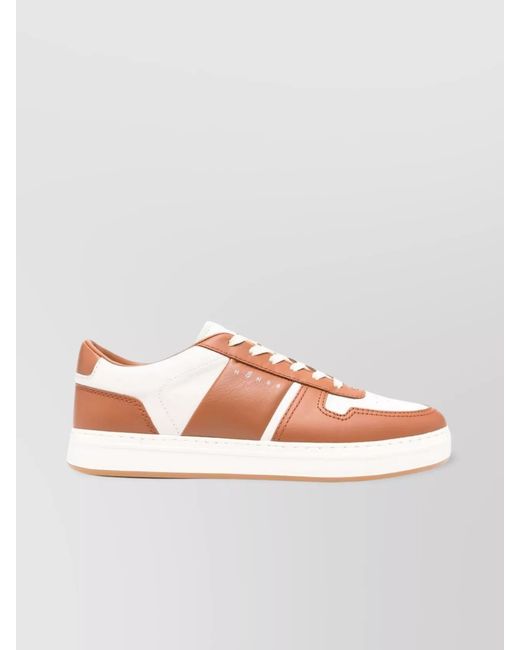 Hogan Pink Leather Low-Top Sneakers for men