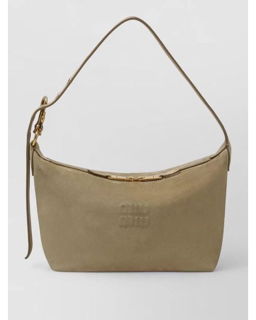 Miu Miu Natural Na Shoulder Bag