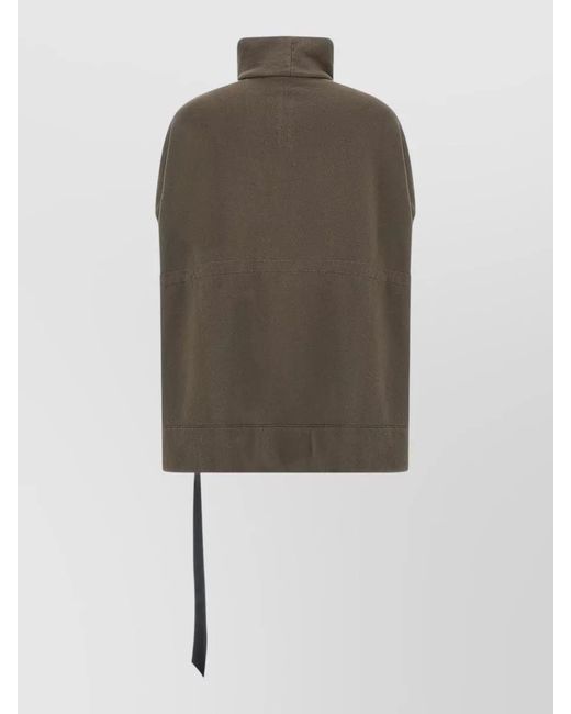 Rick Owens Multicolor Cotton Asymmetric Zip Sweatshirt Jacket