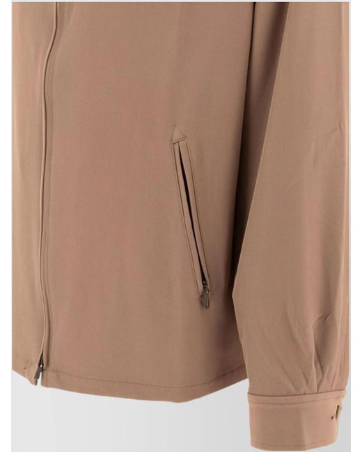 Needles Natural Elasticated Hem Overshirt With Practical Side Pockets for men