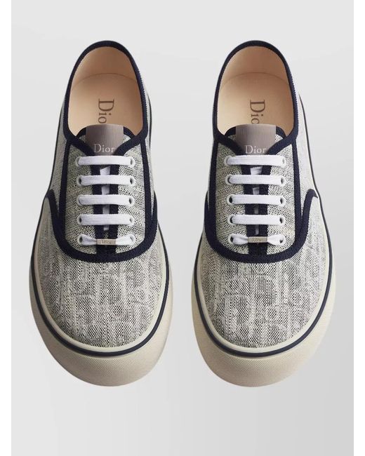 Dior Multicolor Low Top Lace Up Rubber Sole Sneakers for men