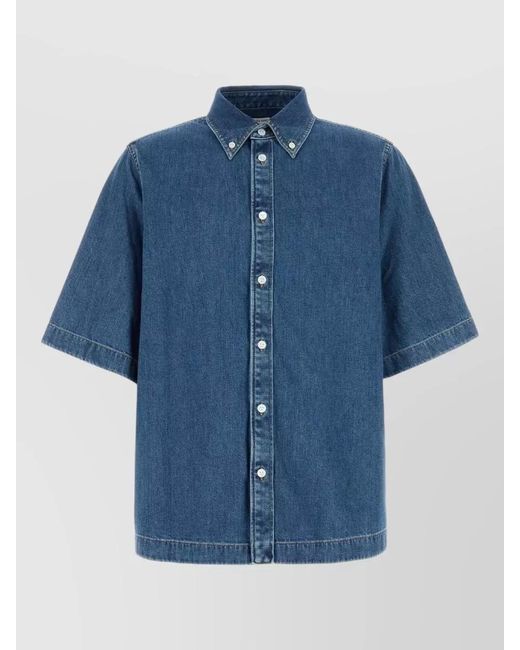 Bottega Veneta Blue Denim Shirt for men