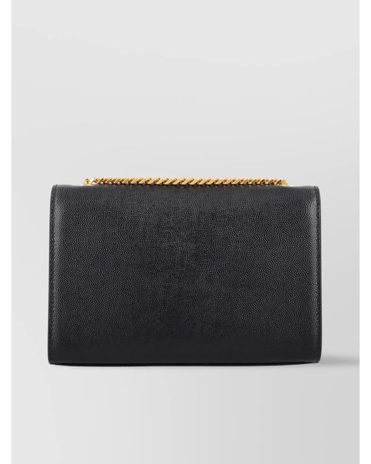 Saint Laurent Black Ysl Bo Mng Kate S T
