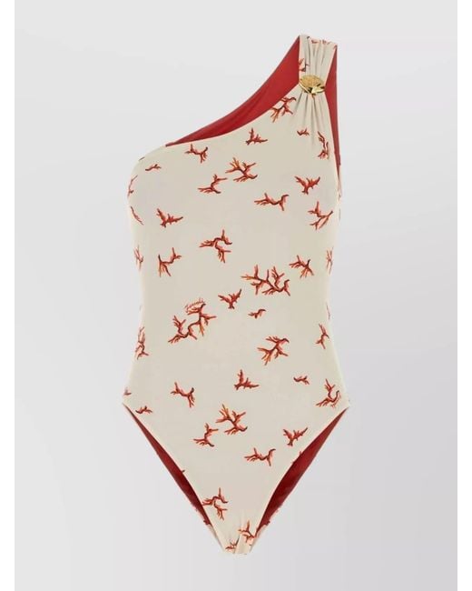 Fendi Natural Printed Swimsuit