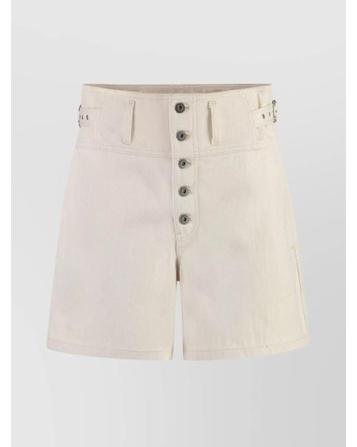 Jil Sander Natural Denim Shorts