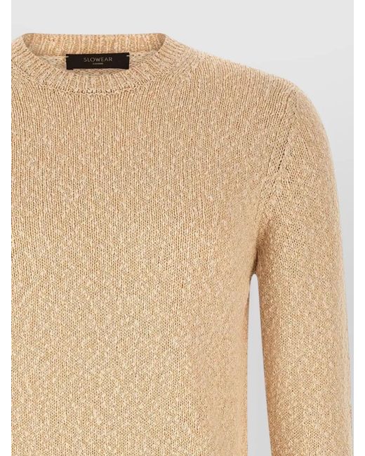 Zanone Natural Two-Tone Knit Jumper for men
