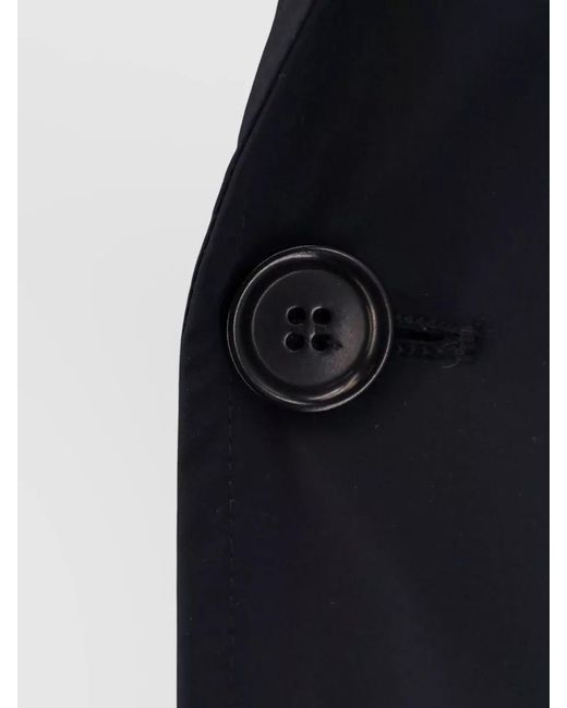 Aspesi Blue Paperino Stretch Nylon Single Breasted Blazer for men