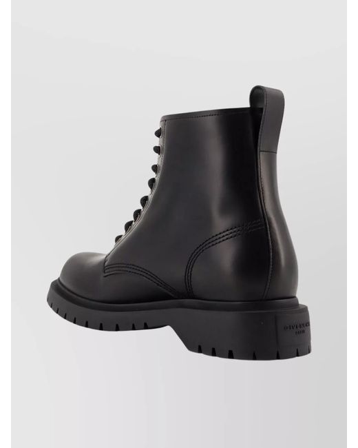 Givenchy Black Leather Ankle Boots for men
