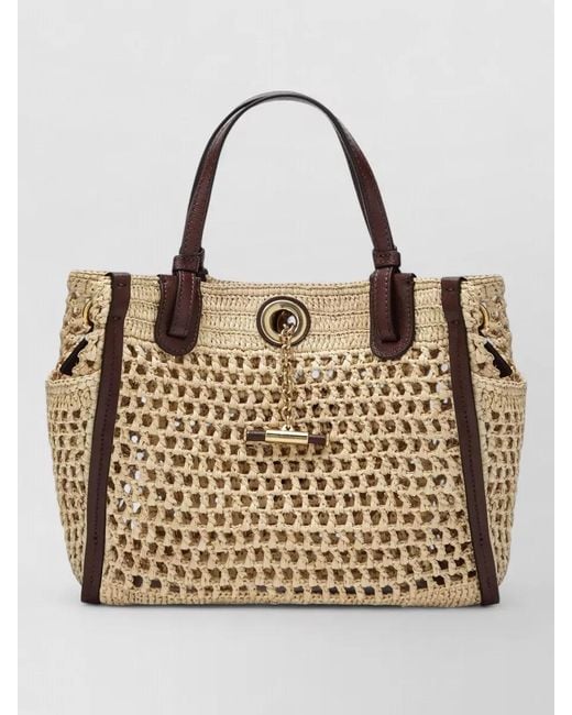 Chloé Natural Tote Bag Dual Handles Tone Hardware