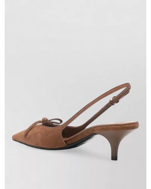 Miu Miu Brown Suede Slingback Pumps