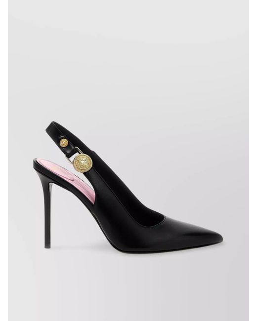 Balmain Black 'Eva' Pointed Toe Stiletto Pumps