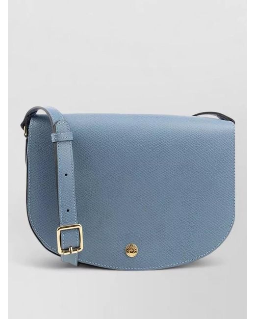 Longchamp Blue Shoulder Bag Adjustable Strap Tone Hardware