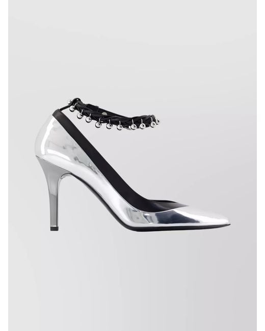 Isabel Marant White Nylon Pointed-Toe Pumps