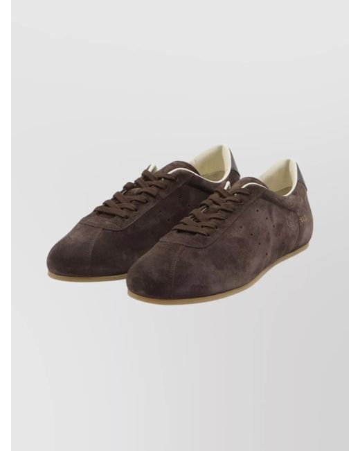Common Projects Brown Suede Leather Low-Top Sneakers for men