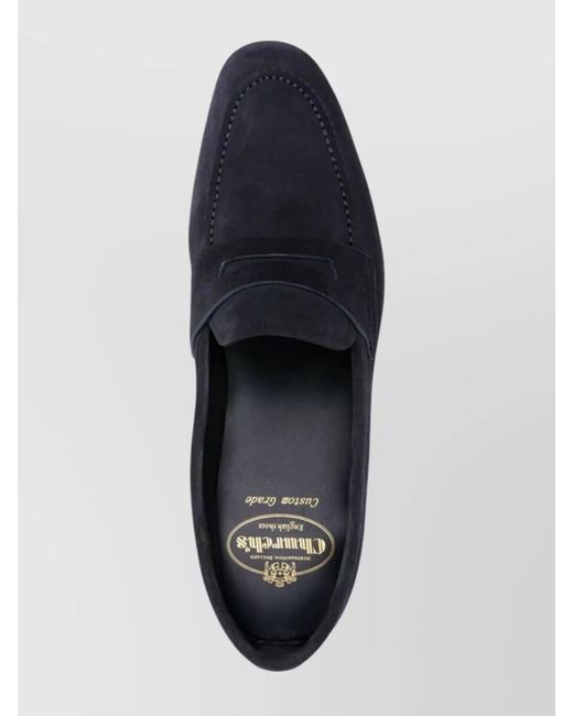 Church's Blue Leather Loafers Maesteg for men