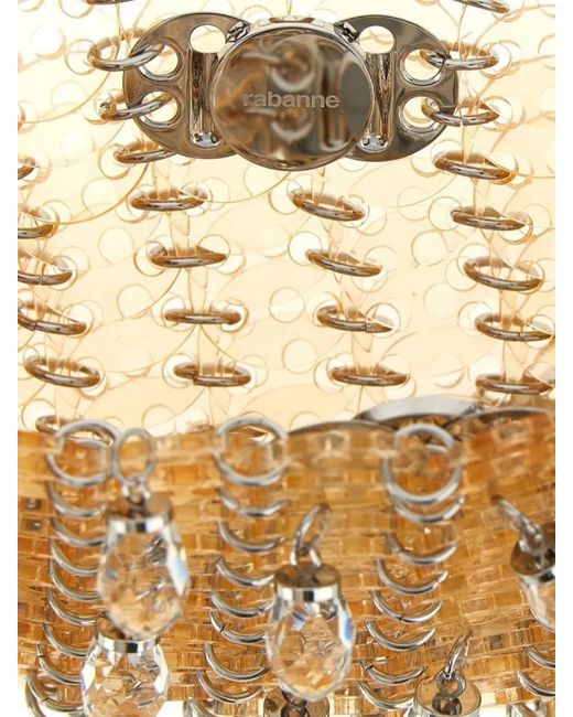 Rabanne White 1969 Chain Mail Nano Shoulder Bag