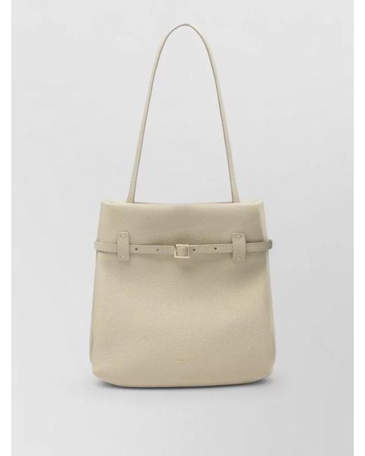 MANU Atelier White Mini Tote Du Jour Shoulder Bag