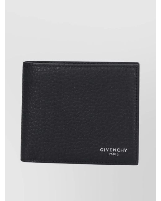Givenchy Black Leather Bifold Wallet for men