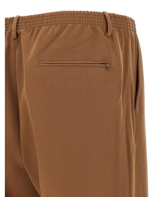 Cellar Door Brown 'Ezio' Trousers Featuring Back Pocket for men