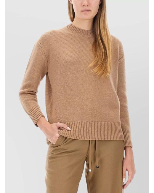 Max Mara Natural Cashmere Wool Jumper