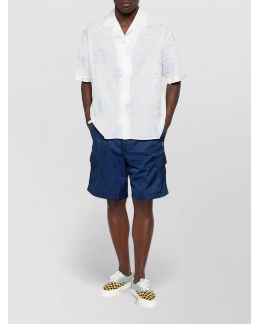 KENZO Blue Boke Flower 2.0 Swim Shorts for men