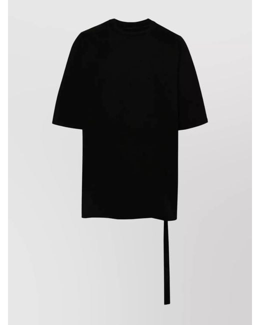 Rick Owens Black Short-Sleeve Cotton T-Shirt for men