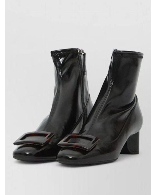 Roger Vivier Black Stretch Ankle Boots