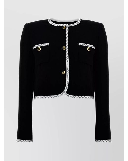 Moschino Black Cropped Jacket