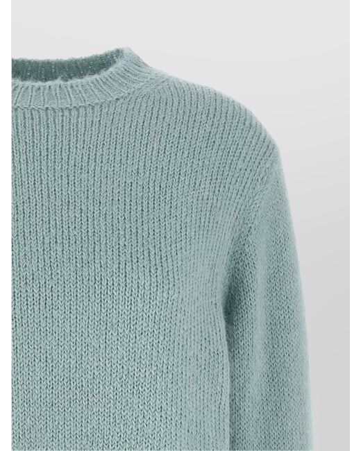 Jil Sander Green Crewneck Sweater