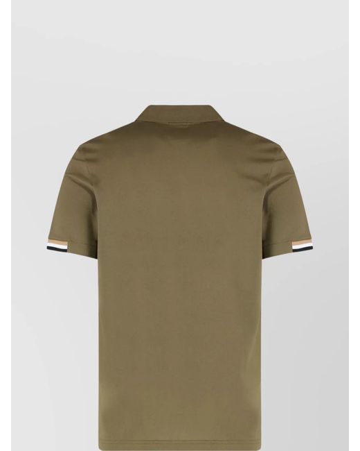 Boss Green Cotton Short-Sleeve Polo Shirt for men