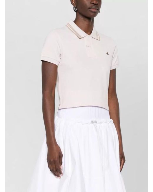 Vivienne Westwood Pink Cotton Short-Sleeve Polo Shirt