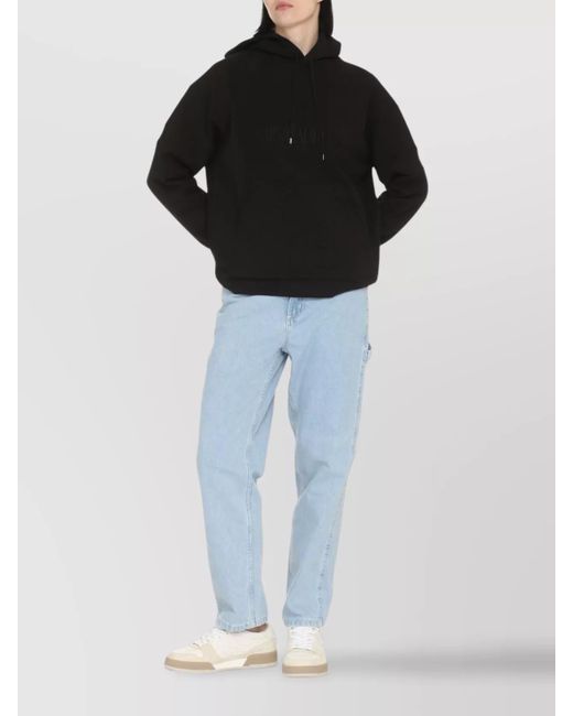 Saint Laurent Blue Cotton Hoodie