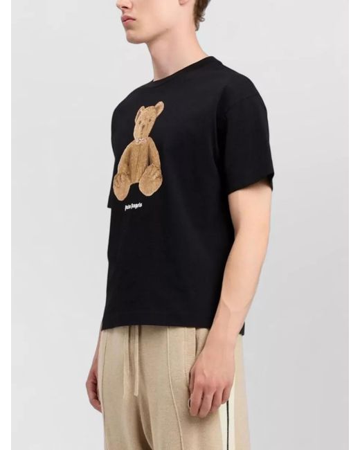 Palm Angels Black Bear Regular Tee for men
