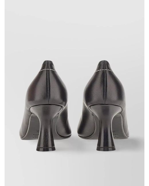 MM6 by Maison Margiela Brown Leather Pumps