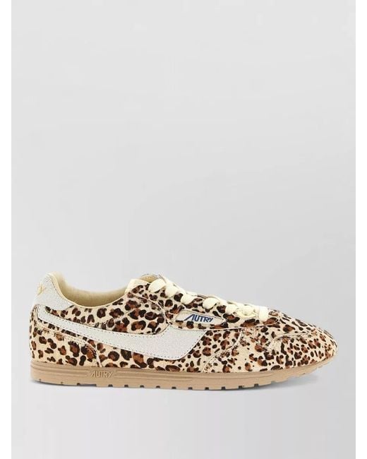Autry Metallic Windspin Low Top Lace Up Sneakers