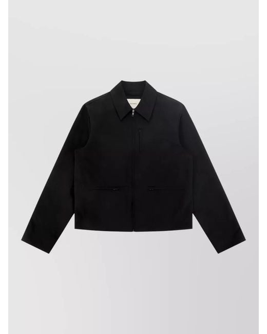 Entire studios Black Single Breasted Coat for men