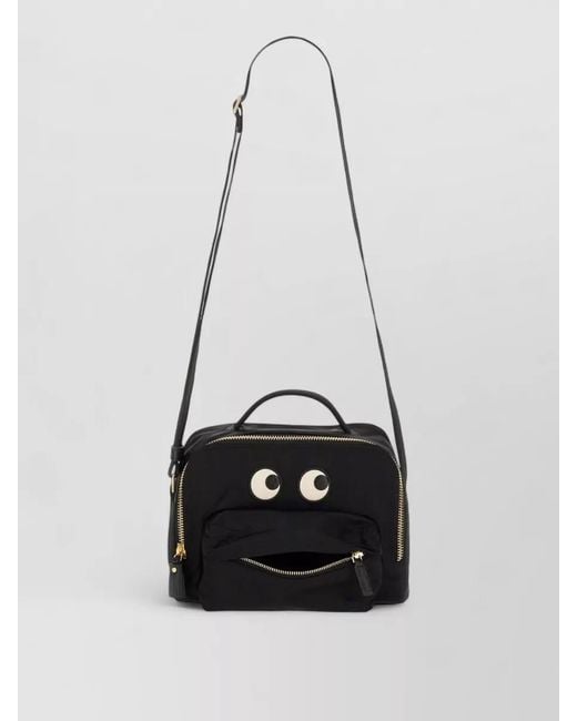 Anya Hindmarch White Shoulder Bag Eyes Motif Top Handle