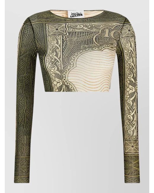 Jean Paul Gaultier Gray The Cartouche Top