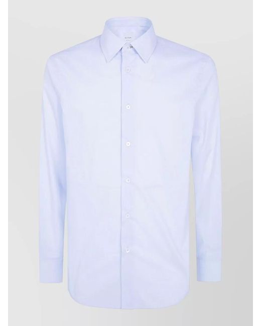 Paul Smith White Regular Fit Shirt Button Down Collar for men