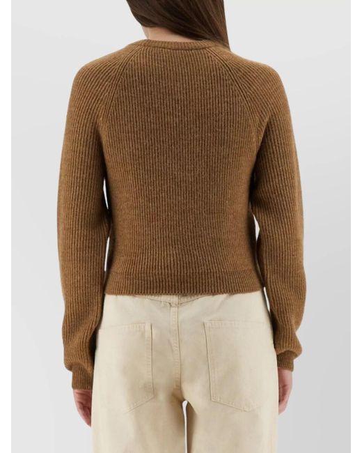 Moschino Natural Cropped Jumper