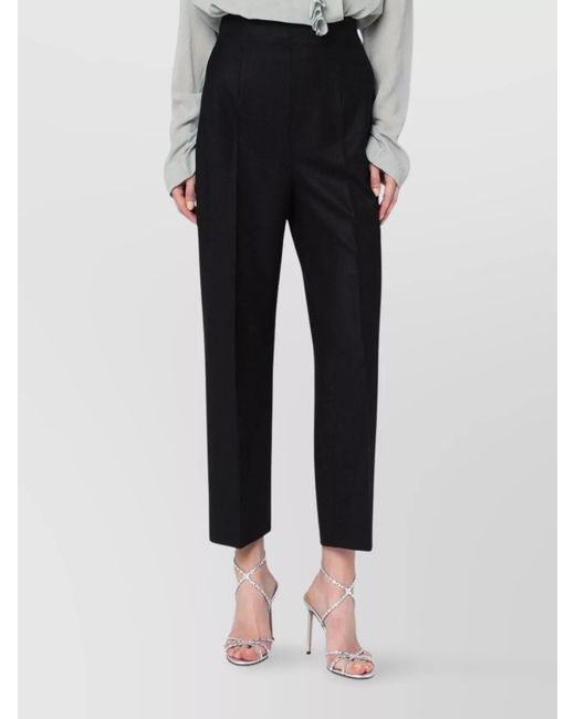 Alberta Ferretti Black Tailored Trousers