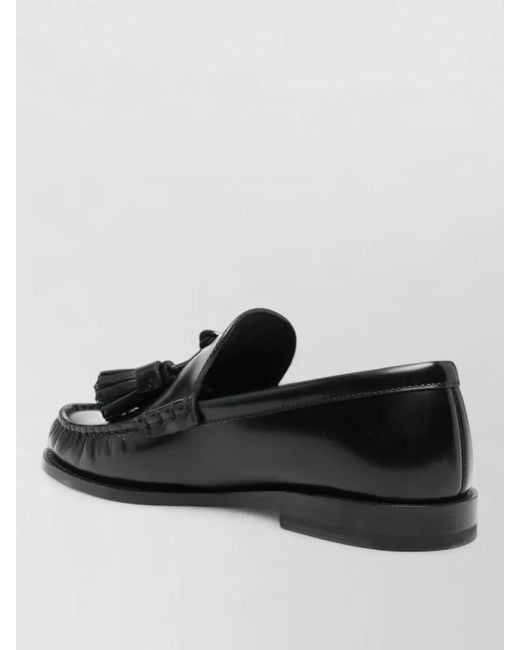 Christian Louboutin Black Leather Loafers