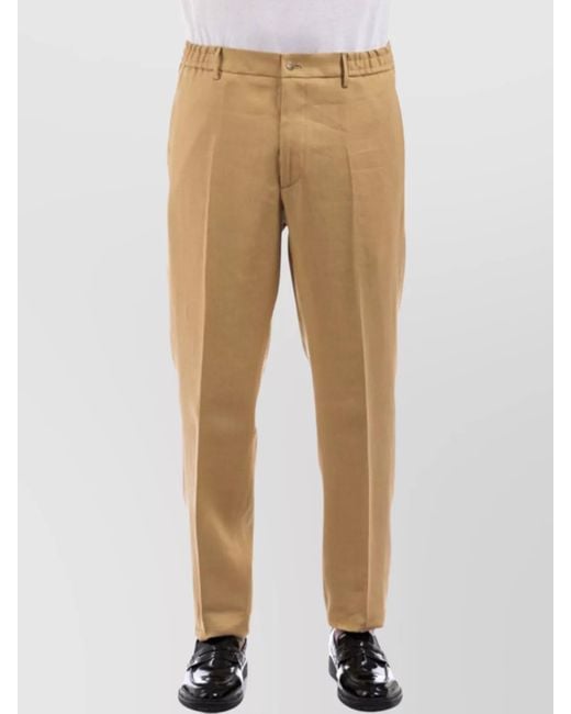 Tagliatore Natural Cotton Straight-Leg Trousers for men